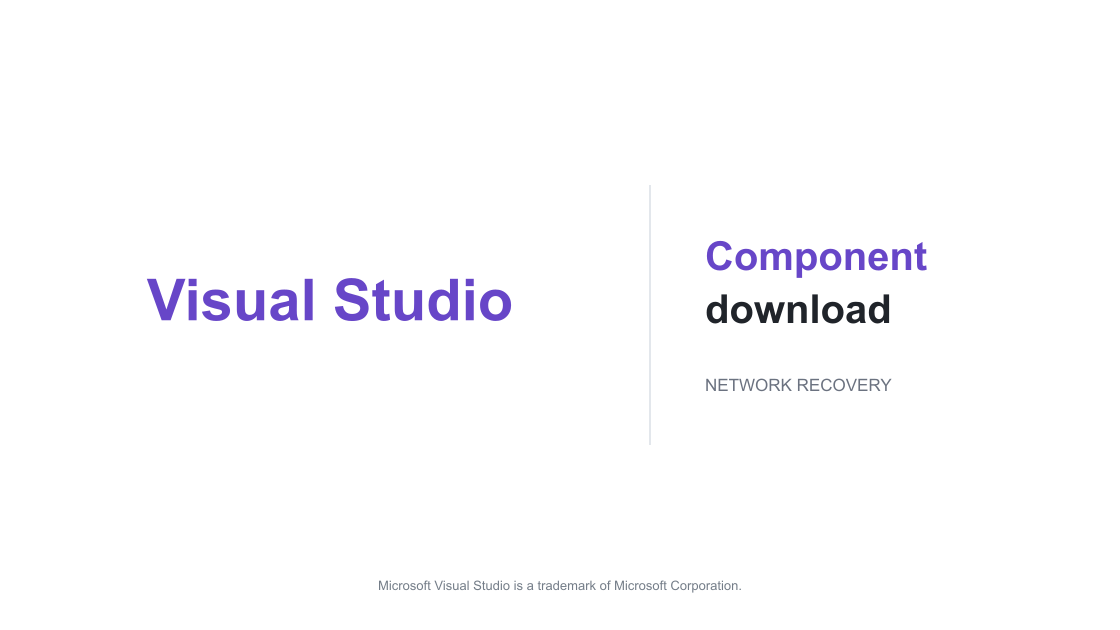 Ошибка загрузки Visual Studio: проверка компонентов
